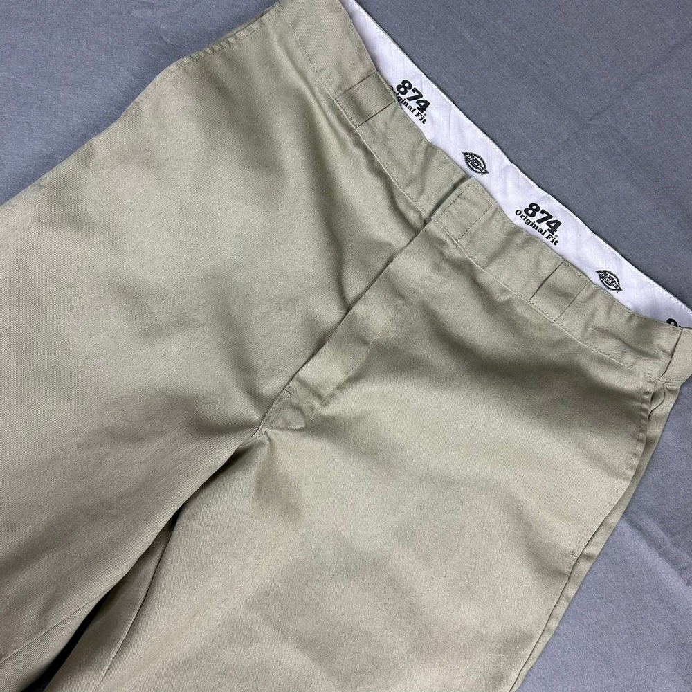 Dickies 874 Original Fit Work Pants Mens 38x28 Khaki Tan